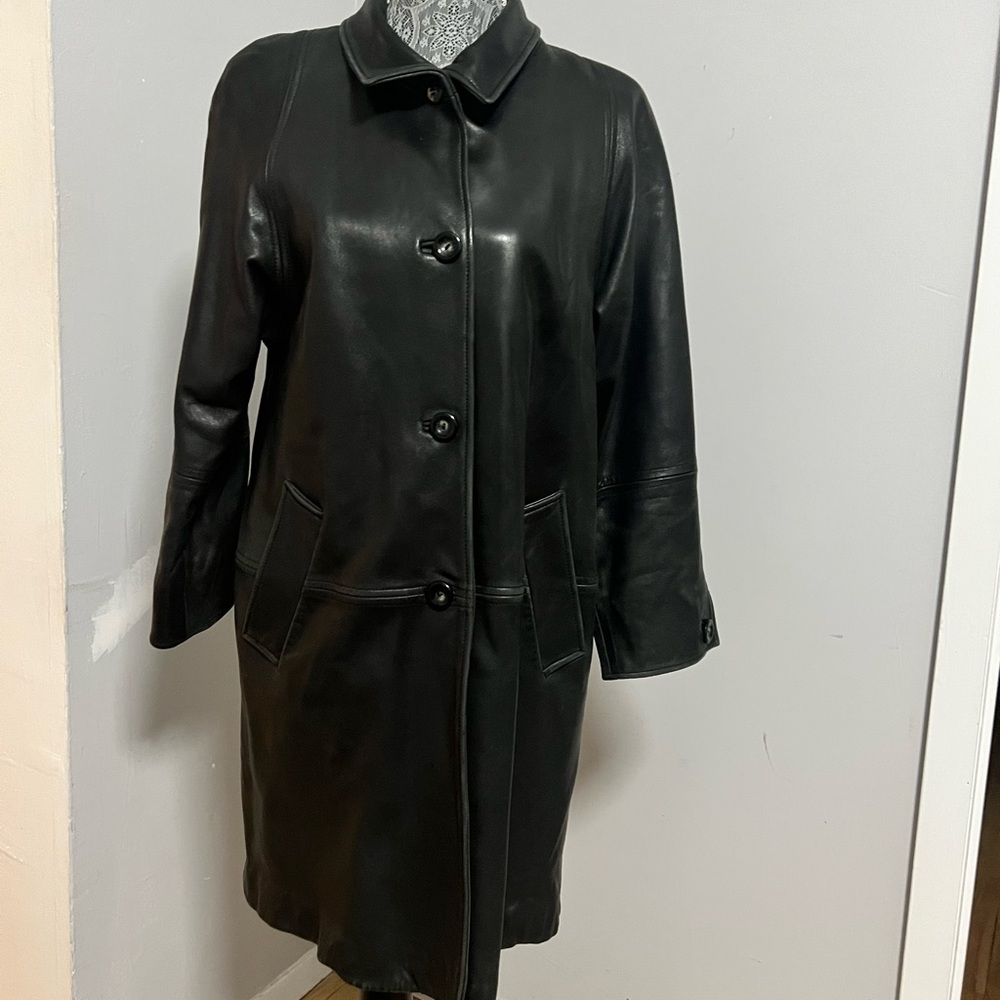 Vintage Women Leather Coat by LNR (Nordstrom)